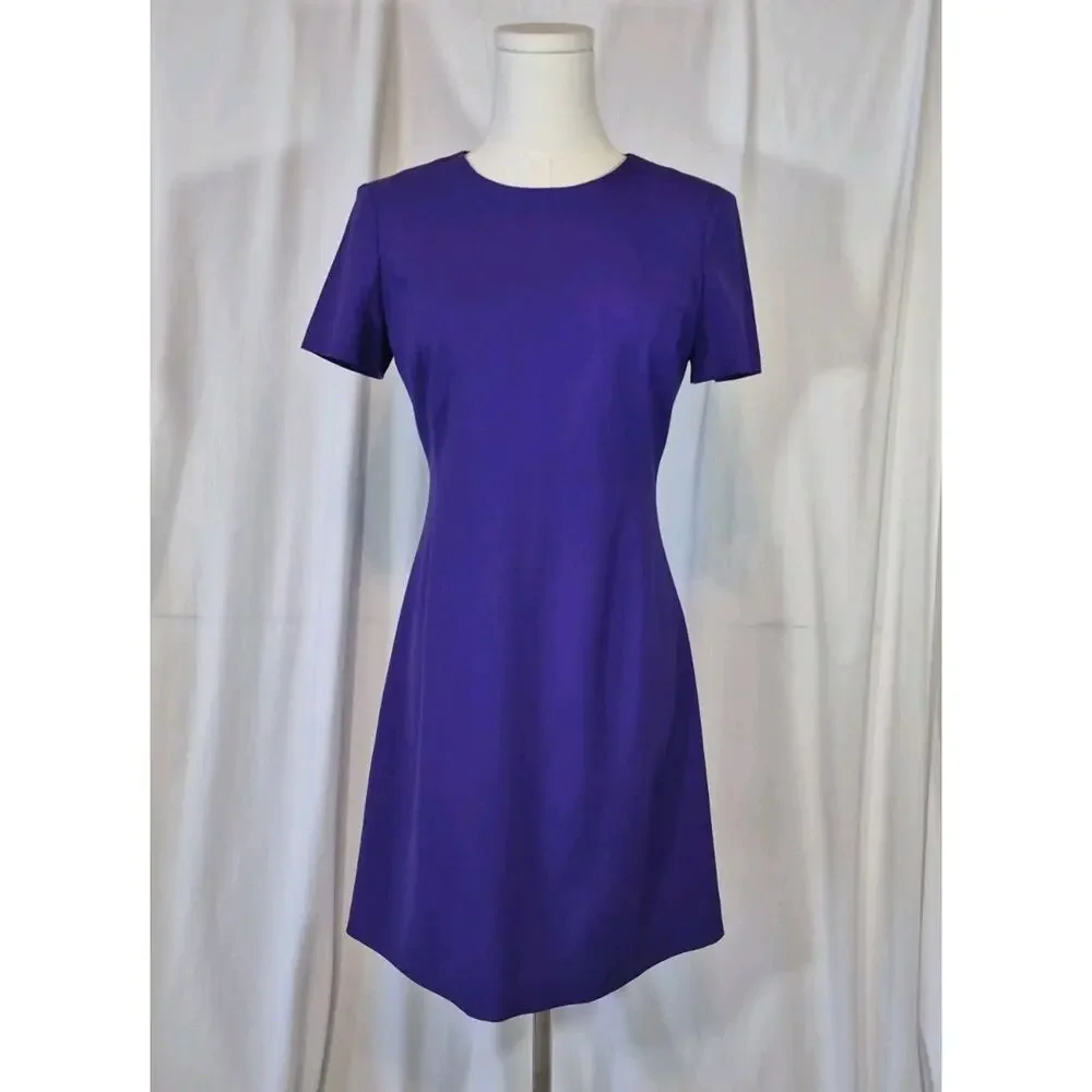 Theory Good Wool Princess Seam Sheath Mini Dress US 2 - Picture 2 of 9